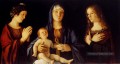 Vierge à l’Enfant entre Sainte Catherine et St Mary Renaissance Giovanni Bellini